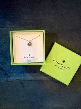 Kate Spade New York Spades & Studs clover pendant necklace New